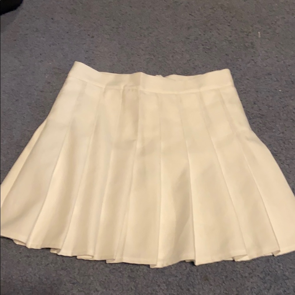 Small white tennis skirt